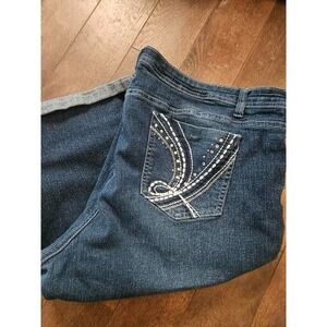 Blue Identity Long Bermuda Shorts size 22W